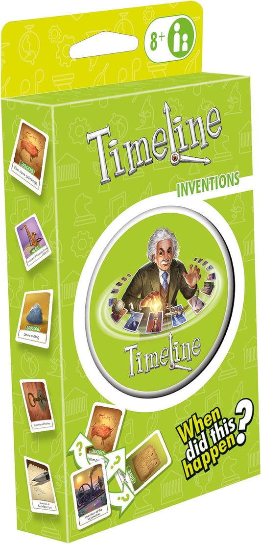 Asmodee | Timeline Inventions Eco Blister | Card Game | 2 to 8 Players | Ages 8+ | 15 Minutes Playing Time