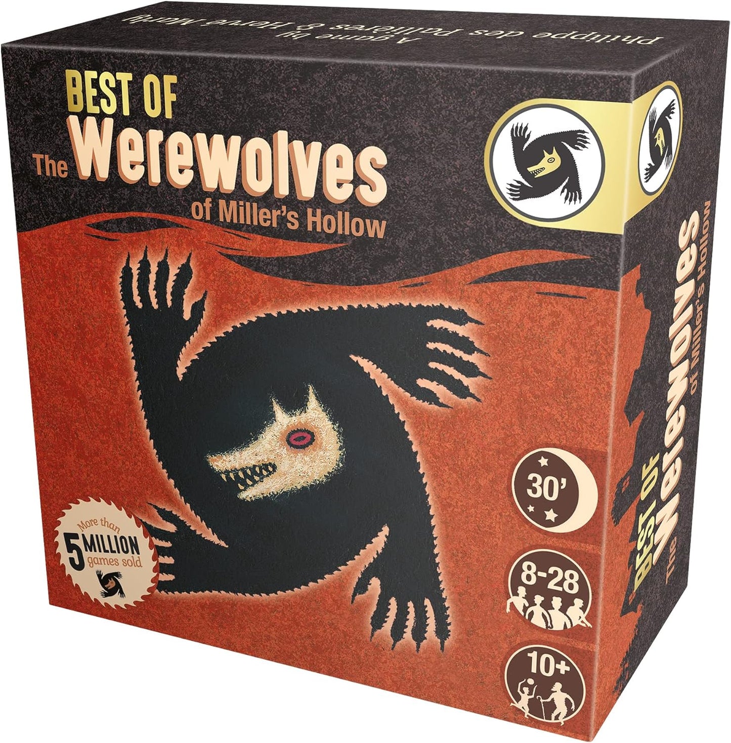 Asmodee, Best of The Werewolves of Miller's Hollow,Card Game,Ages 10+ ,8-28 Players, 30+ Minutes Playing Time