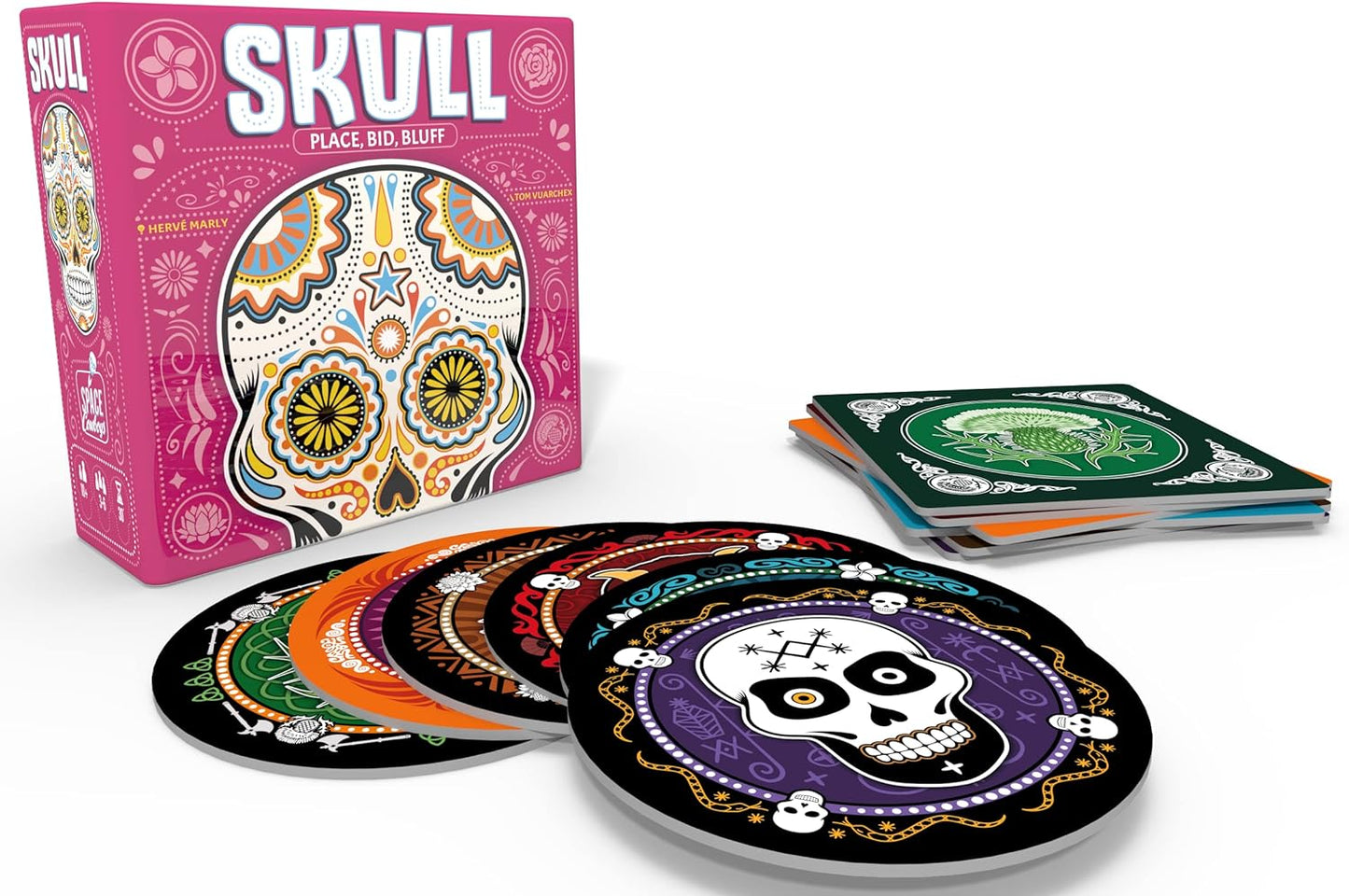 Asmodee | Skull | Bluffing Card Game | Party Game | Ages 10+ | 3 - 6 Players | 20 - 30 Minutes Playing Time